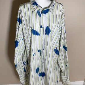 P.J Mark men’s striped button down shirt 4X